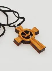 Anhänger Holzkreuz Taube Heilige Geist - 3,5 cm