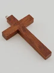 Kreuz Anhänger Holz Modern