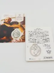 Gebetskarte Heiliger Johannes von Gott mit Medaille