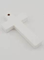 Kinderkreuz aus Holz - Sonne und Blumen