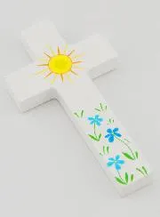 Kinder-Kreuz - Sonne und Blumen