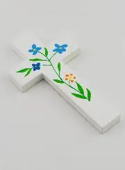 Kreuz Holz - Feldblumen