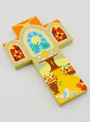 Kinderkreuz aus Holz - Meine Erstkommunion