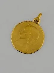 Gold-Anhänger Madonna mit Schleier