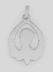 Anhänger Madonna mit Schleier Filigrane Sterling Silber