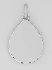 Träne Anhänger Erscheinungen von Lourdes Sterling Silber