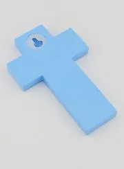 Kreuz für Firmung Taube Heiliger Geist - Blau