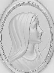 Anhänger Profil Madonna - 925er Silber