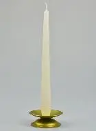 Spitzkerze Wollweiß - 25cm