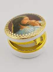 Hostienbehälter Abbildung Jesus Christus Betend - 5 cm