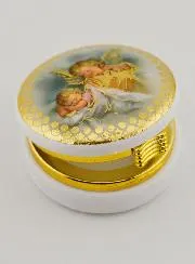 Hostiendose Abbildung Schutzengel mit Laterne - 5 cm