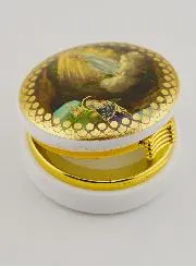 Hostien Behälter Abbildung Unsere Liebe Frau von Lourdes - 5 cm