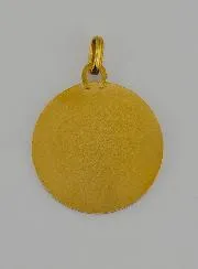 Anhänger Heiliger Michael Erzengel 18 Karat Gold Glänzend - 18 mm