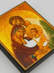 Byzantinische Ikone Heilige Familie - 15 cm