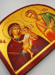 Byzantinische Ikone Heilige Familie von Nazareth - 28 cm
