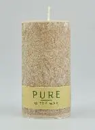 Bio Rustik Kerze Olive - Farbe Siena - 100% Natürlich -13 X 7 cm