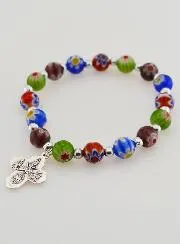 Religiöses Armband mit Murano Glas Perlen