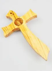 Olivenholz Kreuz des Heiligen Benedikt