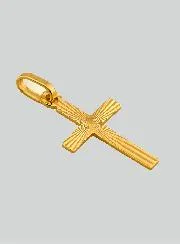 Anhänger Kreuz Jesu - 18 Karat Gold Gelbgold