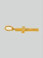 Anhänger Kreuz Jesus Christus - 15mm - 18 Karat Gold