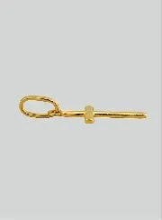 Jesus Kreuz Anhänger - 10mm - Massiv 18 Karat Gold