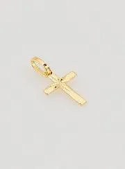 Anhänger Kreuz Stern der Weisen - 10mm - Massiv Gold 18 Karat