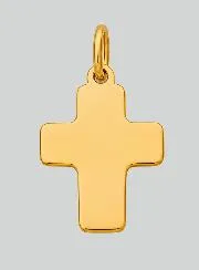 Anhänger Kreuz Klassisch - 15mm - Massiv Gold 18 Karat