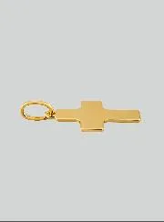 Anhänger Kreuz Klassisch - 15mm - Massiv Gold 18 Karat