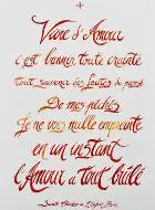 Gebetskarte - Aus Liebe leben - Heilige Therese