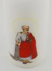 Kerze Erinnerung an den Heiligen Petrus - Handgefertigt in Frankreich