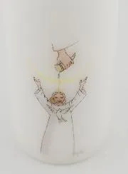 Firmungskerze - Salbung Blondes Mädchen