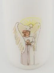 Kerze zur Firmung - Ritter des Heiligen Geistes - Blondes Mädchen