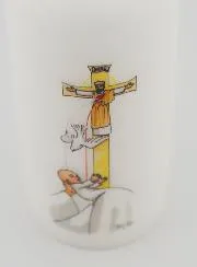 Tauf Kerze - Taube Heiliger Geist