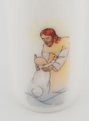 Tauf Kerze - Jesus Rettet