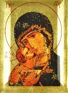 Ikone Maria - Muttergottes von Vladimir - 18cm