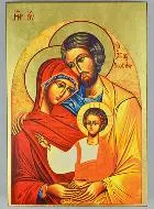 Religiöse Ikone Heilige Familie - 19cm