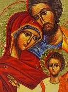 Kleine Religiöse Ikone - Heilige Familie - 9 cm