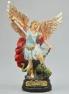 Statue des Erzengels Michael aus Kunstharz - 20cm