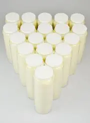 Karton 20 Novenen Kerzen Weiss
