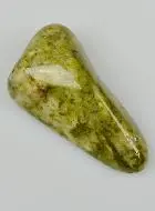 Epidot Trommelstein aus Brasilien