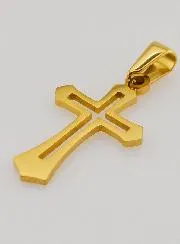 Kreuz Anhänger Filigran - Goldfarben