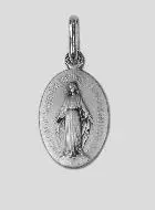 Wunderbare Medaille Rue du Bac Paris - 15mm - 925 Silber