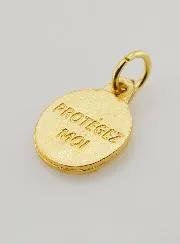 Herz-Jesu-Medaille Vergoldet - 12 mm