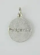 Medaille Heilige Maria Magdalena Silberfarben und Blau Emaille - 18 mm