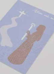 Karte zur Firmung - Komm, Folge Mir - für Mädchen