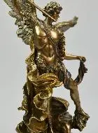 Religiöse Statue des Erzengels Michael aus Bronze - 26 cm