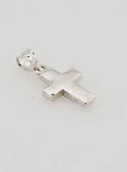 Kreuz Anhänger 925 Silber - Rosa Emaille