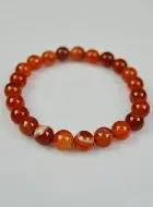 Edelstein Armband Roter Streifenachat - 8mm