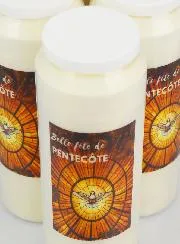 6-er Set Novene Kerzen Frohe Pfingsten