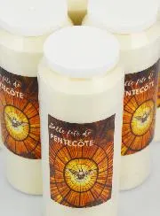 10-er Set Novenenkerzen Frohe Pfingsten